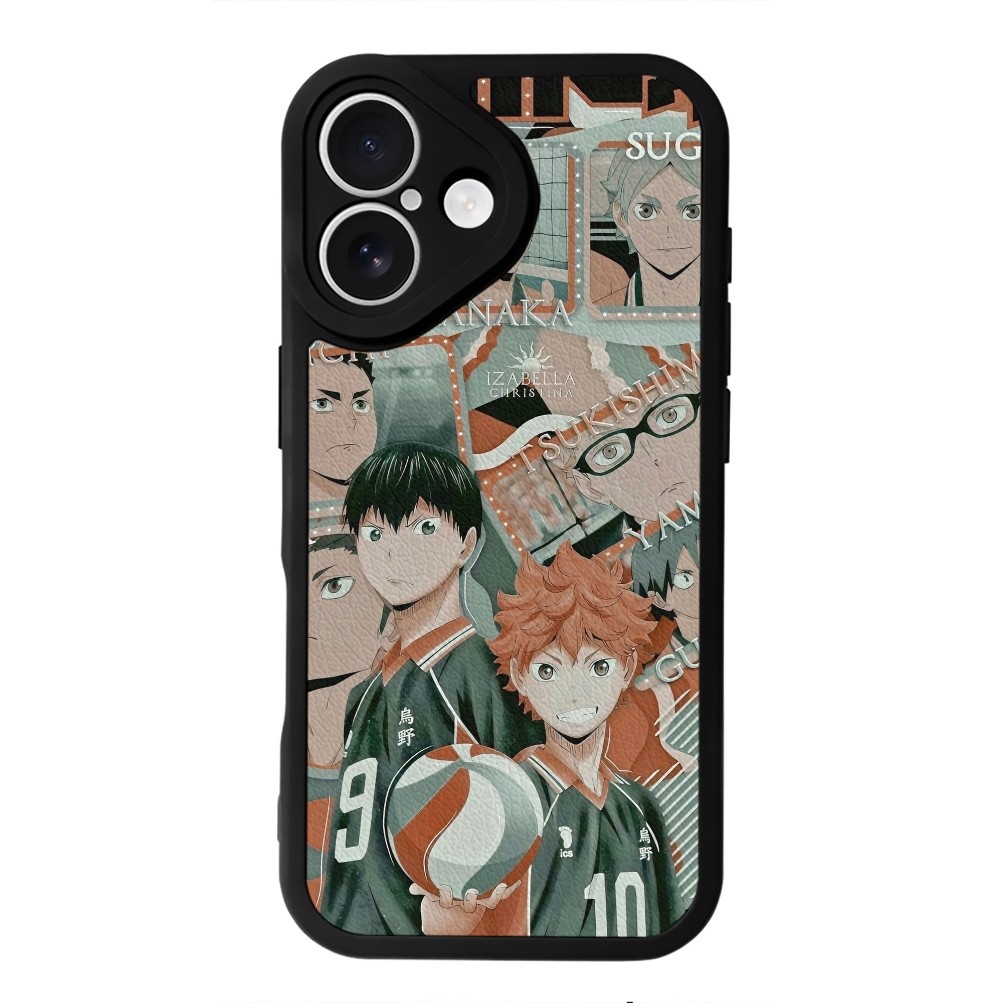 （画像用） ハイキュー!! Haikyu!! 【iPhone 16シリーズ対応】シリコンスマホケース（レザー調） 材質：シリコン